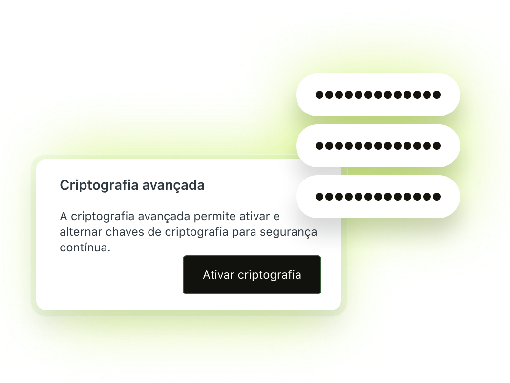 Uma ilustração de campos de dados obscurecidos